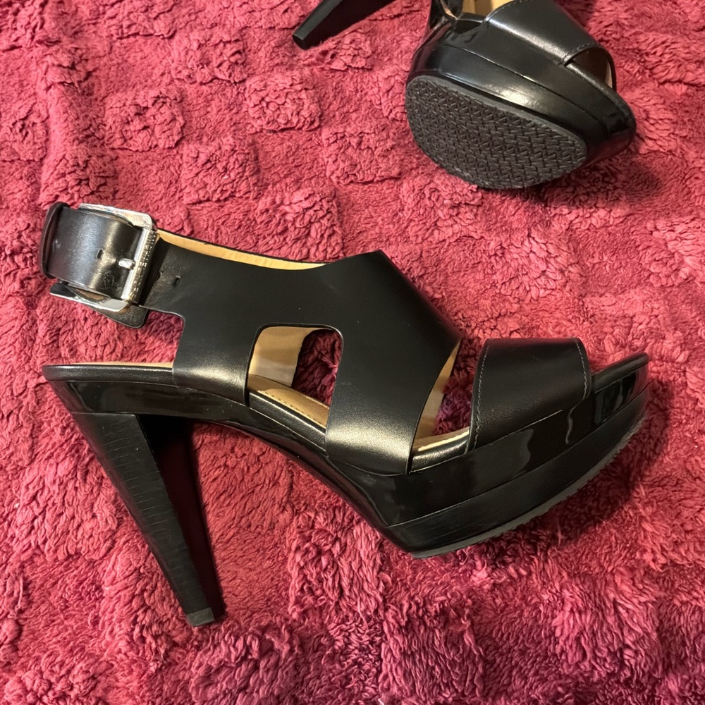 Black Women’s Platform Slingback Heels